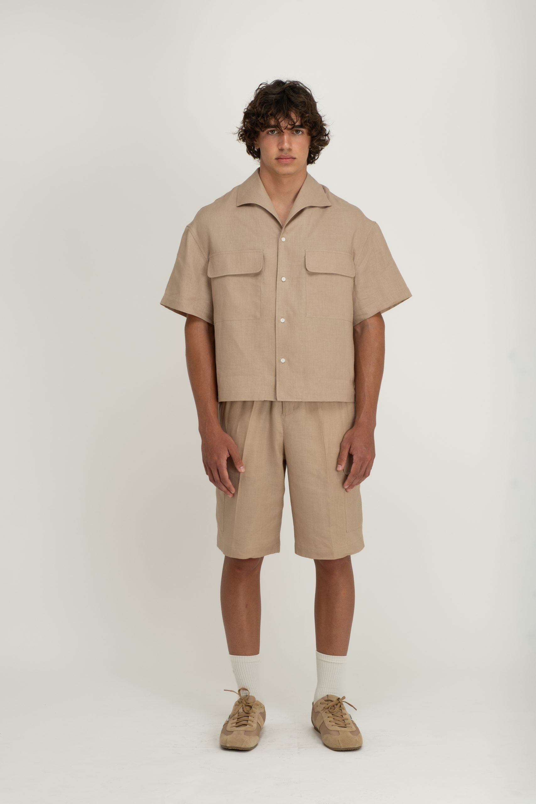 OVERSIZED LINEN POCKET SHIRT