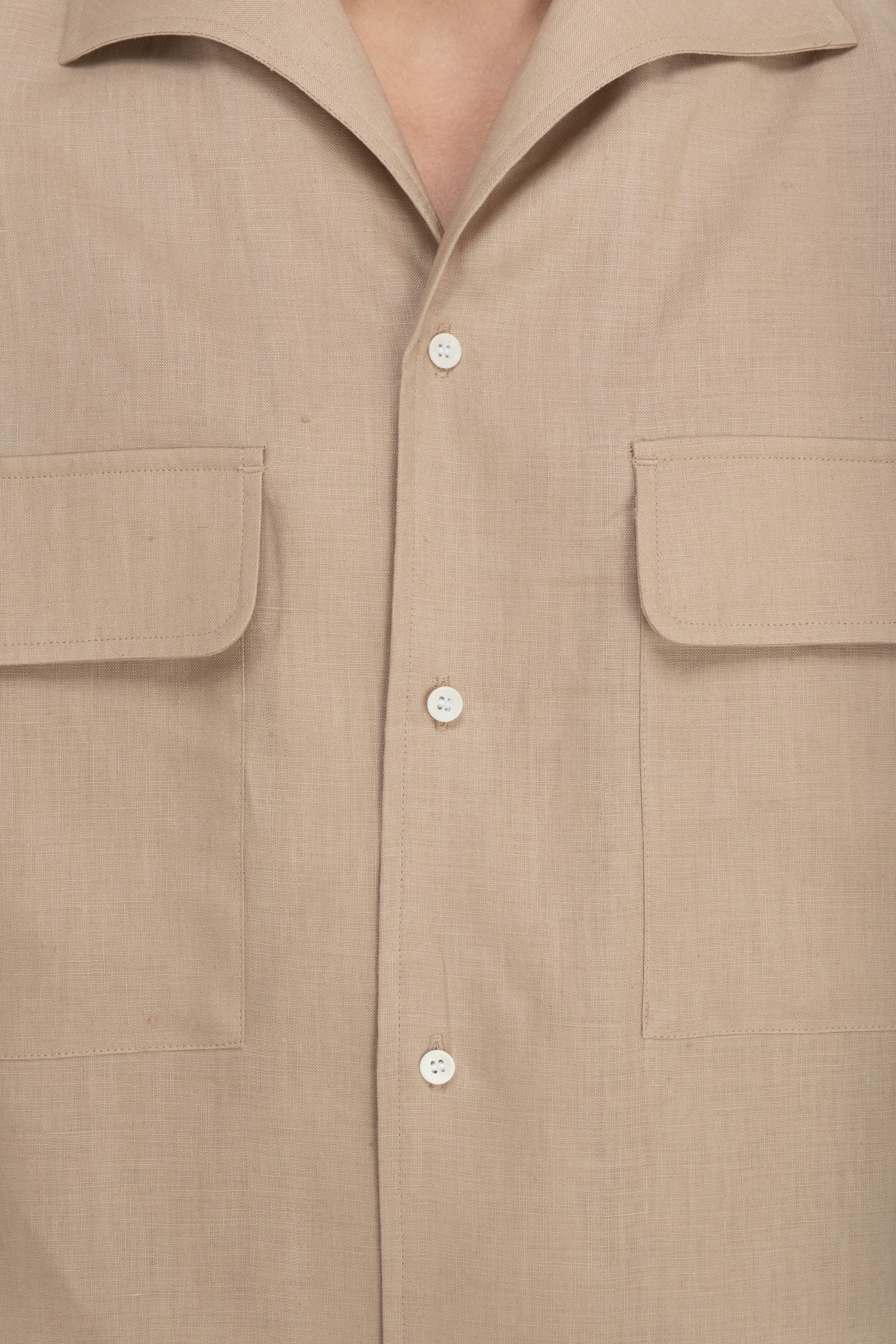 OVERSIZED LINEN POCKET SHIRT - Image 5