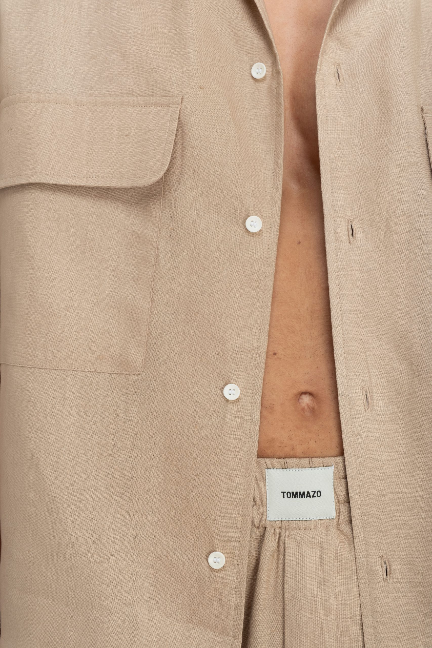 OVERSIZED LINEN POCKET SHIRT - Image 4