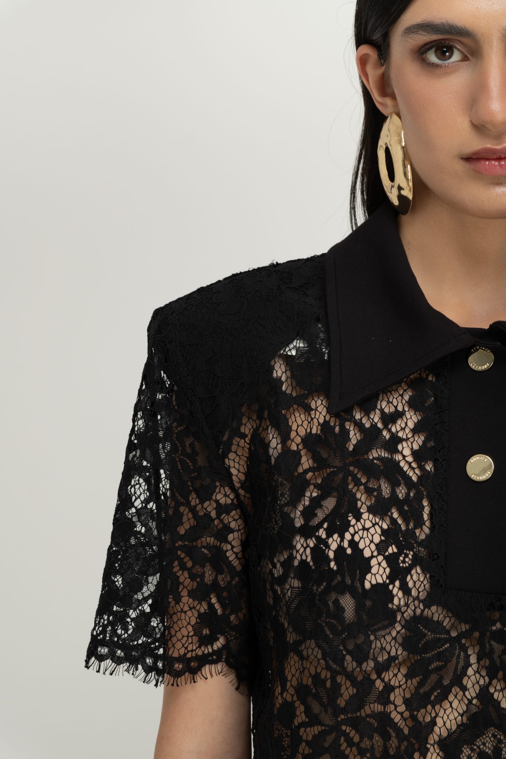 LACE POLO TOP - Image 3